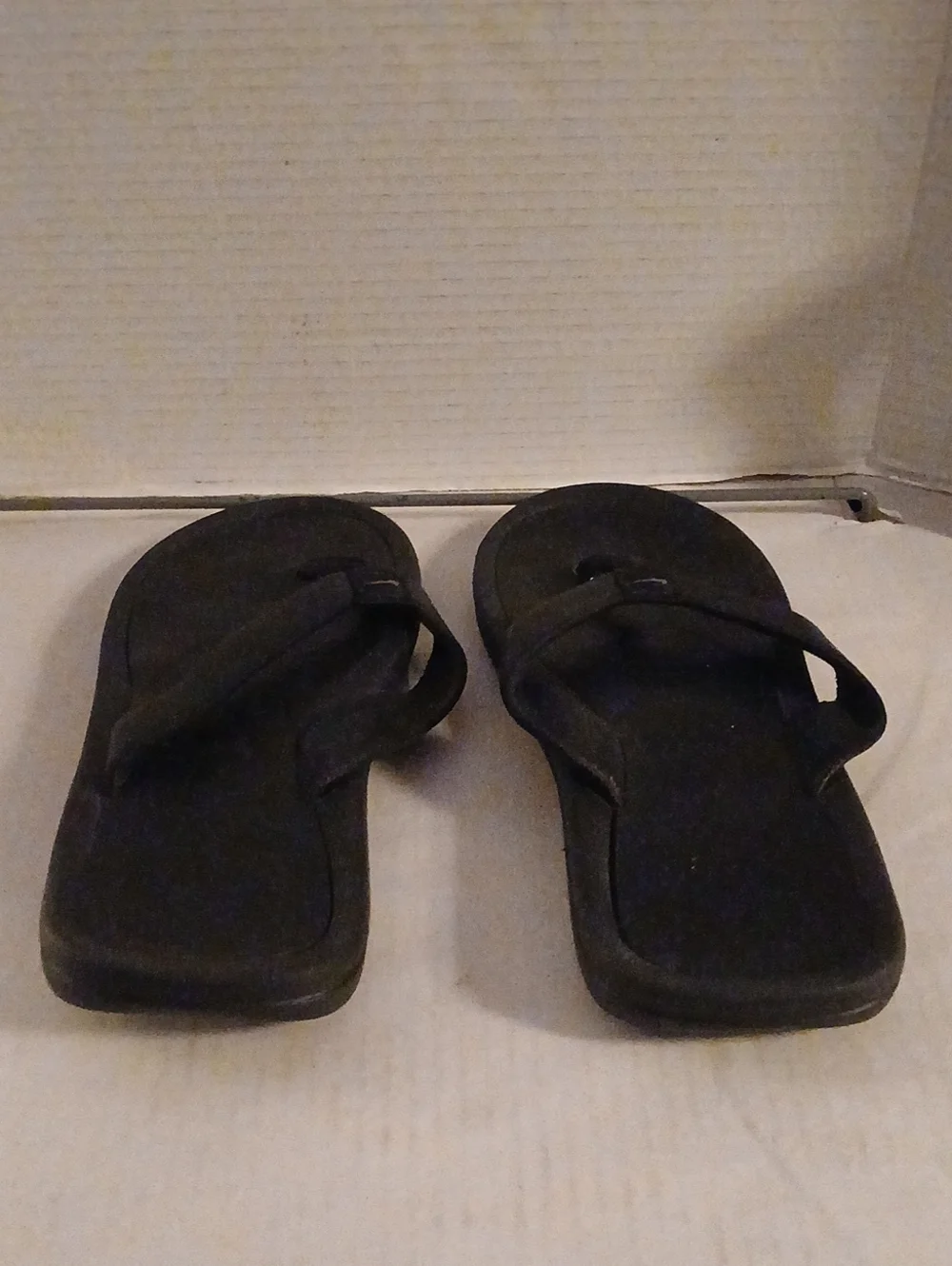Nike Black Leather Thong Sandals